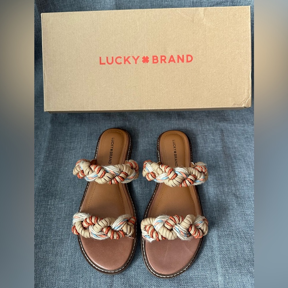 Lucky Brand Kabrina Braided Two Band Sandals